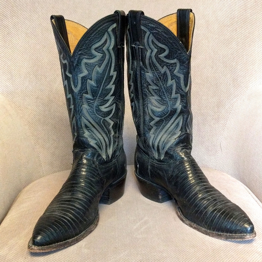 Justin Vintage Leather Iguana Cowboy Boots